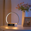 Touch Bedside Lamp with Alarm Clock and Fast Wireless Charging